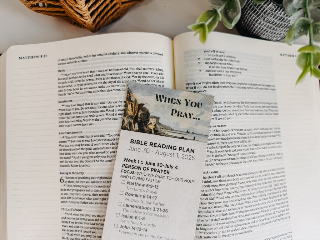When You Pray Bible Reading Plan