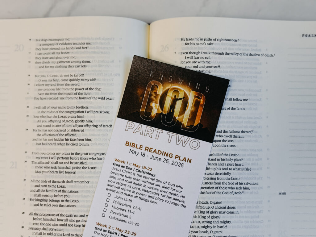 Knowing God Part 2 Bible Reading Plan